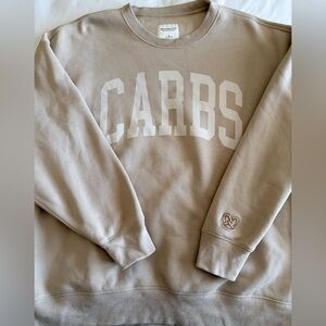 A&F Oversized sweatshirt with CARBS Print